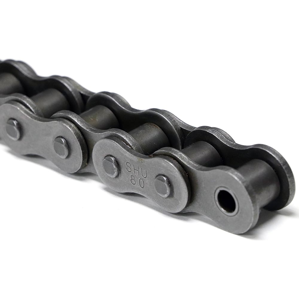 Shuster - 12B-1RIVX10, 3/4" Pitch, British Standard Roller Chain - Exact Industrial Supply