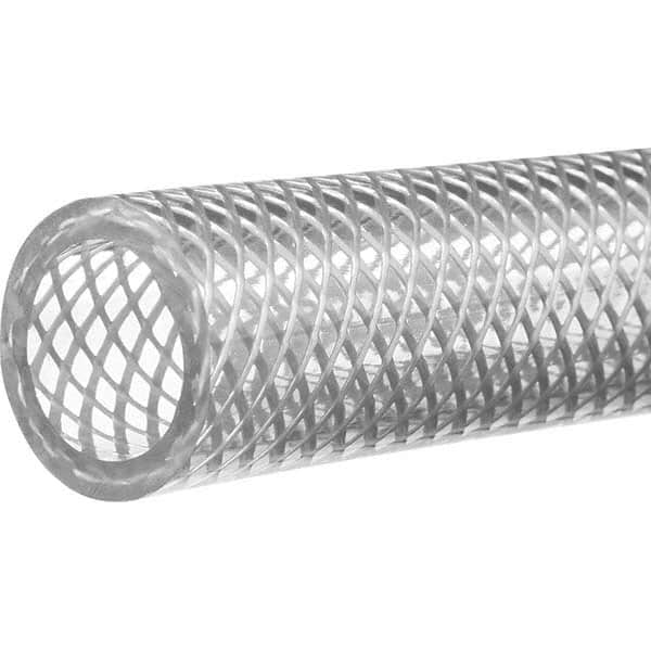 Value Collection - 3/4" ID x 1" OD, 100' Long, PVC Reinforced (3A) Tube - Clear, 150 Max psi, -50 to 150°F - Benchmark Tooling