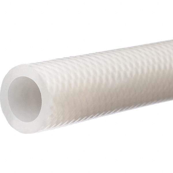 Value Collection - 1/4" ID x 1/2" OD, 5' Long, Silicone Reinforced (3A) Tube - Clear, 145 Max psi, -100 to 440°F - Benchmark Tooling