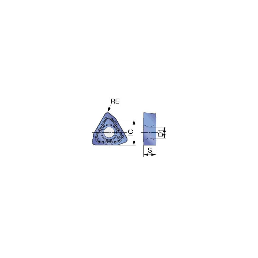 Indexable Drill Insert: WWMU13X512DJ AH3135, Carbide Coated, 80 ° Trigon