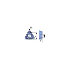 Indexable Drill Insert: WWMU13X512DJ AH3135, Carbide Coated, 80 ° Trigon