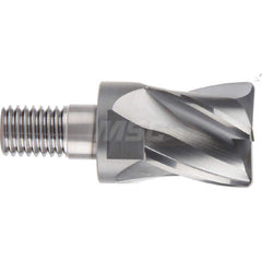 YG-1 - Corner Radius & Corner Chamfer End Mill Heads; Mill Diameter (Inch): 1/2 ; Mill Diameter (Decimal Inch): 0.5000 ; End Type: Corner Radius ; Corner Radius (Decimal Inch): 0.0300 ; Number of Flutes: 4 ; Material: Carbide - Exact Industrial Supply