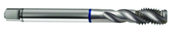 1-12 2B 4-Flute Cobalt Blue Ring Semi-Bottoming 40 degree Spiral Flute Tap-Bright - Benchmark Tooling