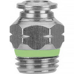 Push-to-Connect Tube Fitting: 1/4″ Thread Stainless Steel, 290 psi