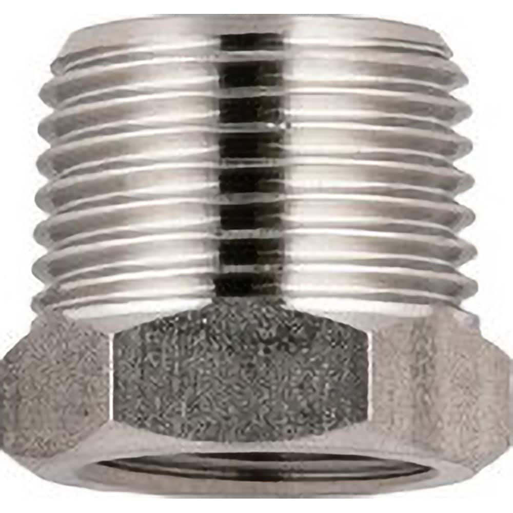 Aignep USA - Stainless Steel Pipe Fittings; Type: Reducer ; Fitting Size: 3/4 x 1/2 ; End Connections: BSPT x BSPP ; Material Grade: 316L Stainless Steel ; Pressure Rating (psi): 290 - Exact Industrial Supply