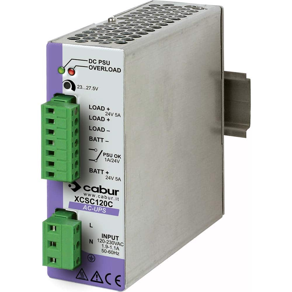 Automation Systems Interconnect - Power Supplies; Mounting Type: DIN Rail ; Output Wattage: 120 ; Maximum Input Voltage: 230 VAC ; Minimum Input Voltage: 120 VAC ; Number of Outputs: 1 ; Output Voltage: 24 VDC - Exact Industrial Supply