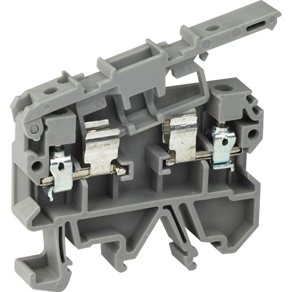 Automation Systems Interconnect - Terminal Blocks; Block Type: Fused ; Mounting Type: DIN Rail ; Voltage: 600/660 VAC/VDC ; Amperage: 6.00 ; Number of Contacts: 2 ; Number of Poles: 2 - Exact Industrial Supply