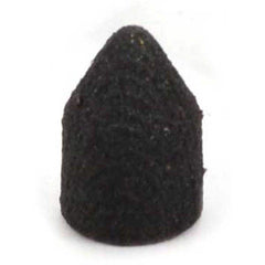 Superior Abrasives - Cones & Plugs; Maximum Diameter (Inch): 5/8 ; Abrasive Material: Aluminum Oxide ; Grit: 280 ; Wheel Type Number Code: 17 ; Arbor Hole Thread Size: 1/4 ; Shape: Cone - Exact Industrial Supply