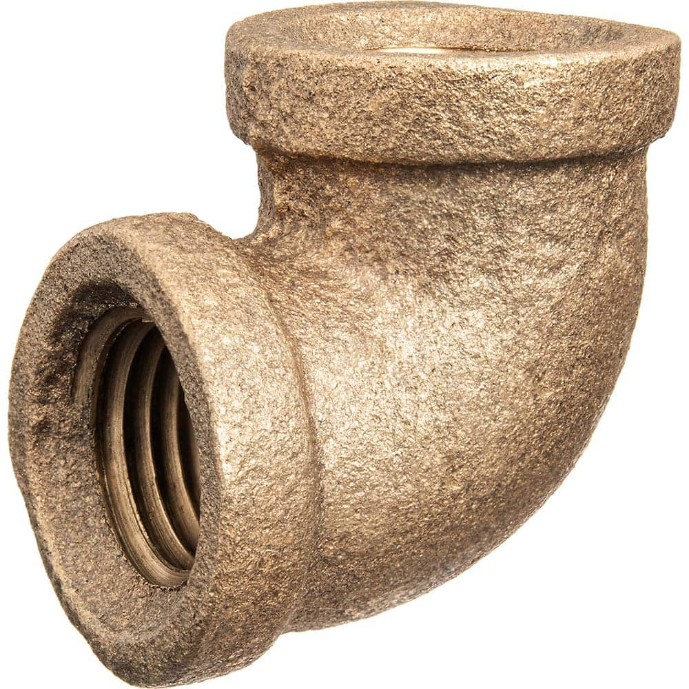 USA Sealing - Brass & Chrome Pipe Fittings; Type: Elbow ; Fitting Size: 3/8 x 3/8 ; End Connections: FBSPT x FBSPT ; Material: Brass ; Pressure Rating (psi): 125 ; Finish/Coating: Uncoated - Exact Industrial Supply