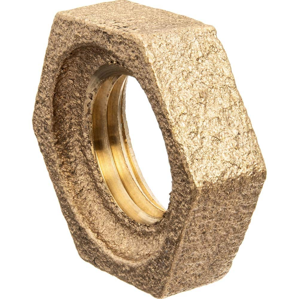 USA Sealing - Brass & Chrome Pipe Fittings; Type: Locknut ; Fitting Size: 1/8 ; End Connections: FNPSL ; Material: Brass ; Pressure Rating (psi): 125 ; Finish/Coating: Uncoated - Exact Industrial Supply