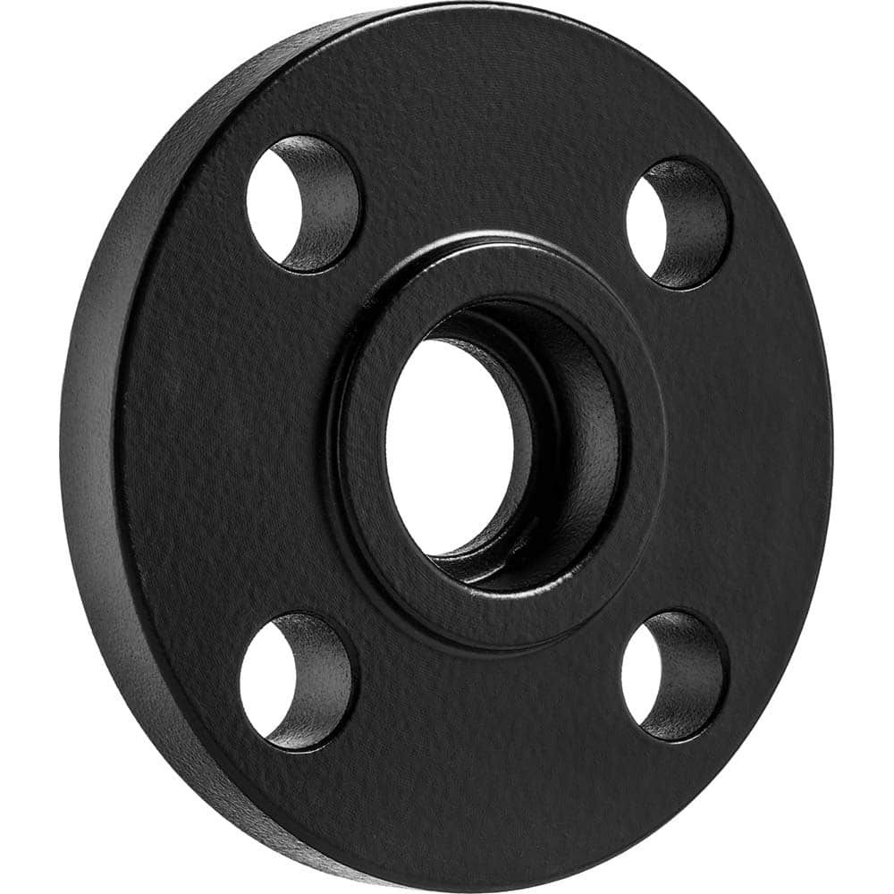 USA Sealing - Black & Galvanized Flanges; Style: Socket Weld ; Pipe Size: 3 (Inch); Outside Diameter (Inch): 7-1/2 ; Distance Across Bolt Hole Centers: 6 (Inch); Pressure Rating (psi): 150 ; Number of Holes: 4.000 - Exact Industrial Supply