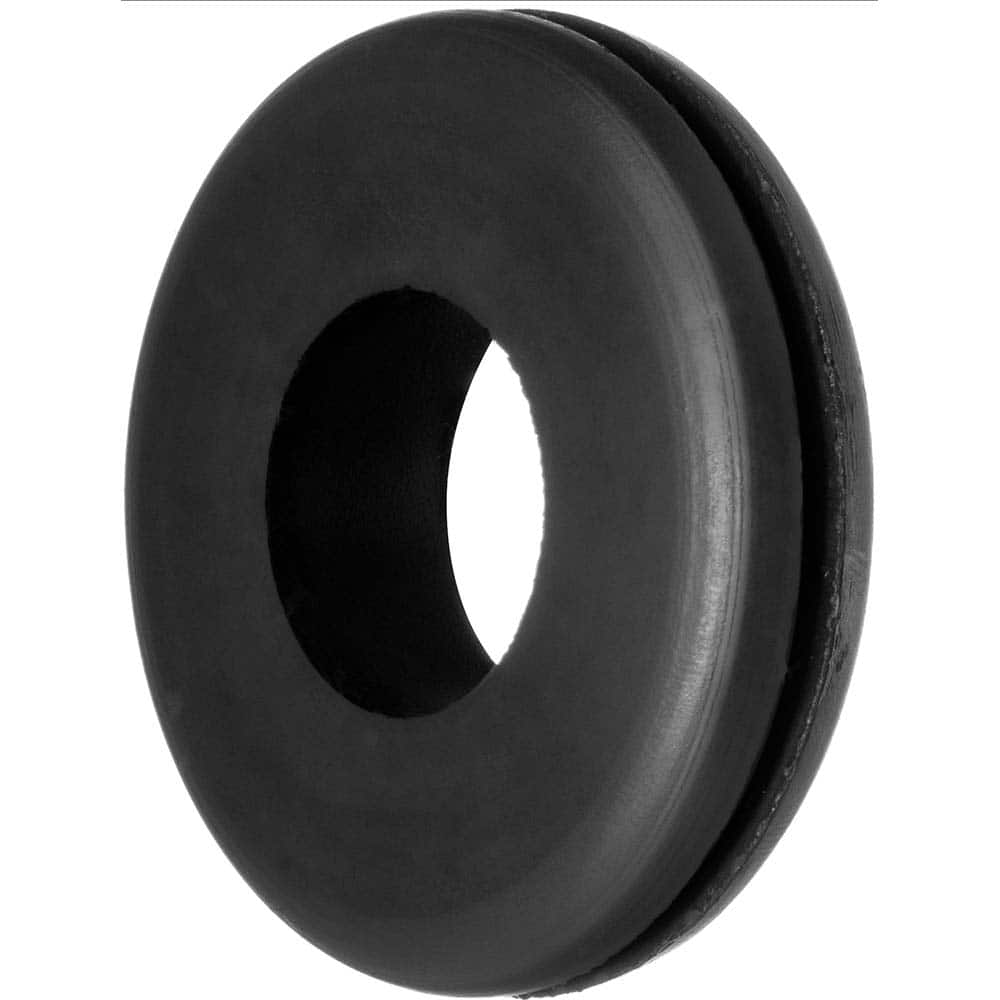 USA Sealing - Grommets; Type: General-Purpose Push-In Grommet ; Outside Diameter (Inch): 1-1/4 ; Overall Thickness (Decimal Inch): 1/4 ; Inside Diameter Inch: 3/8 (Inch); Material: SBR Rubber ; Type: General-Purpose Push-In Grommet - Exact Industrial Supply