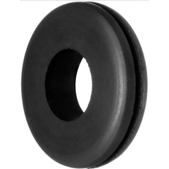 USA Sealing - Grommets; Type: Oil-Resistant Push-In Grommet ; Outside Diameter (Inch): 7/16 ; Overall Thickness (Decimal Inch): 3/16 ; Inside Diameter Inch: 3/16 (Inch); Material: Buna-N Rubber ; Type: Oil-Resistant Push-In Grommet - Exact Industrial Supply