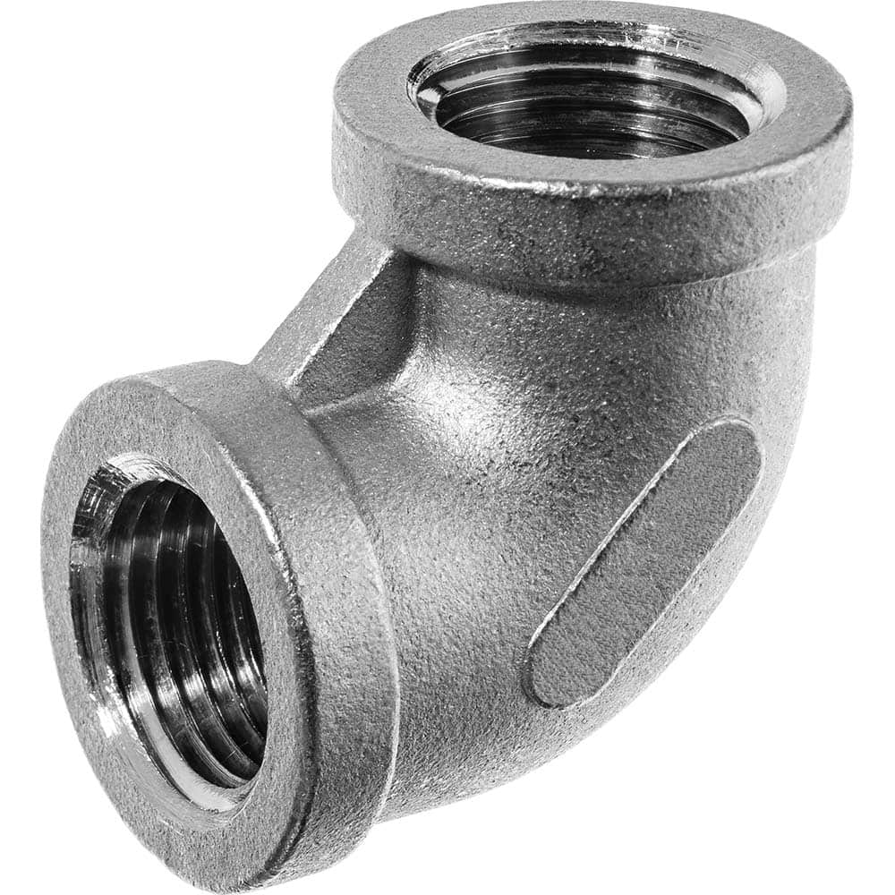 USA Sealing - Aluminum Pipe Fittings; Type: Elbow ; Fitting Size: 1-1/2 x 1-1/2 ; End Connections: FNPT x FNPT ; Material Grade: Class 150 ; Pressure Rating (psi): 150 - Exact Industrial Supply