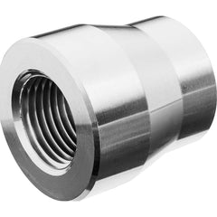 USA Sealing - Aluminum Pipe Fittings; Type: Reducing Coupling ; Fitting Size: 1/2 x 3/8 ; End Connections: FNPT x FNPT ; Material Grade: Class 150 ; Pressure Rating (psi): 150 - Exact Industrial Supply