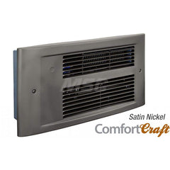 Electric Forced Air Heaters; Heater Type: Wall; Maximum BTU Rating: 5971; Voltage: 208V; Phase: 1; Wattage: 1750; Overall Length (Inch): 9; Overall Length (Decimal Inch): 9.0000; Overall Width (Inch): 17; Overall Width (Decimal Inch - 4 Decimals): 17.0000