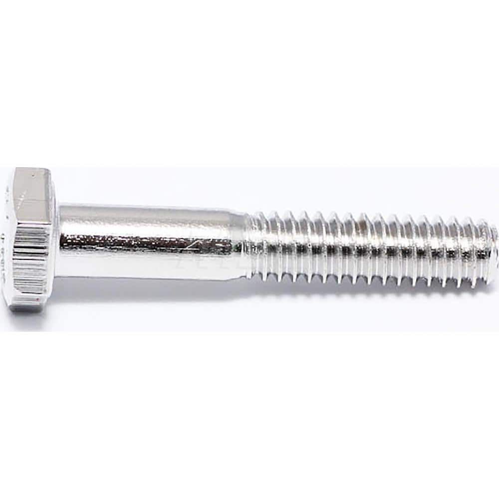 Hex Head Cap Screw: 3/8-16 x 4″, Grade 18-8 Stainless Steel, NL-19 Finish Partially Threaded, ANSI B18.2.1