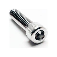 Socket Cap Screw: M6 x 1 Thread, DIN 912, 4 mm Drive 16 mm Thread Length, Stainless Steel, NL-19