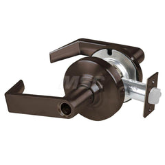 Lever Locksets; Type: Cylindrical Lock; Key Type: Keyless; Strike Type: Curved Lip Strike; Finish/Coating: Oil Rubbed Bronze; Material: Metal; Material: Metal; Door Thickness: 1.75 in; Backset: 2.75 in; Cylinder Type: No Keyway; Minimum Order Quantity: Me