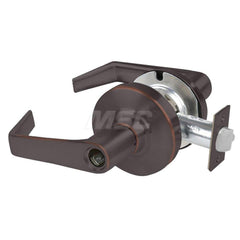 Lever Locksets; Type: Cylindrical Lock; Key Type: Keyless; Strike Type: Curved Lip Strike; Finish/Coating: Aged Bronze; Material: Metal; Material: Metal; Door Thickness: 1.75 in; Backset: 2.75 in; Cylinder Type: No Keyway; Minimum Order Quantity: Metal; M