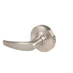 Lever Locksets; Type: Cylindrical Lock; Key Type: Keyless; Strike Type: Curved Lip Strike; Finish/Coating: Satin Nickel; Material: Metal; Material: Metal; Door Thickness: 1.75 in; Backset: 2.75 in; Cylinder Type: No Keyway; Minimum Order Quantity: Metal;