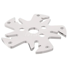 Indexable Slotting Cutter: 3.1 mm Cutting Width, 63 mm Cutter Dia, Arbor Hole Connection, 15 mm Depth of Cut, Right Hand Cut Screw, Uses 5 150.10 Inserts, 5 Teeth, Straight, Positive, Steel, Uncoated