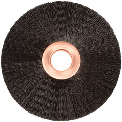 3″ Small Diameter Nylon Wheel, .010″ Crimped Black Fill, 1/2″ Arbor Hole - Benchmark Tooling