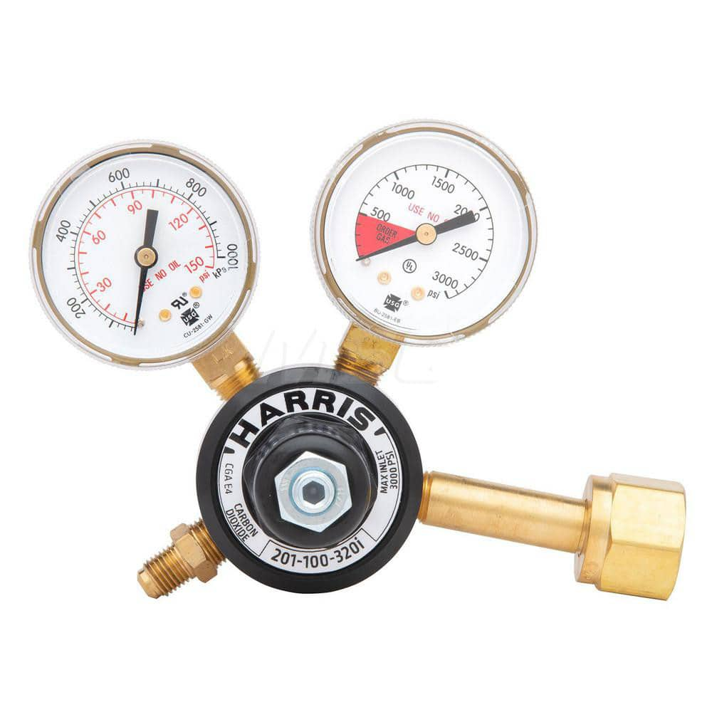 Model 201 Brass Carbon Dioxide Preset Beverage Regulator 0-100 PSIG