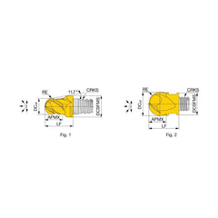 Ball End Mill Heads; Mill Diameter (mm): 6.00; Mill Diameter (Decimal Inch): 0.2362; Number of Flutes: 4; Length of Cut (mm): 4.0000; Connection Type: S04; Overall Length (mm): 8.5000; Material: Solid Carbide; Finish/Coating: TiAlN; Cutting Direction: Rig