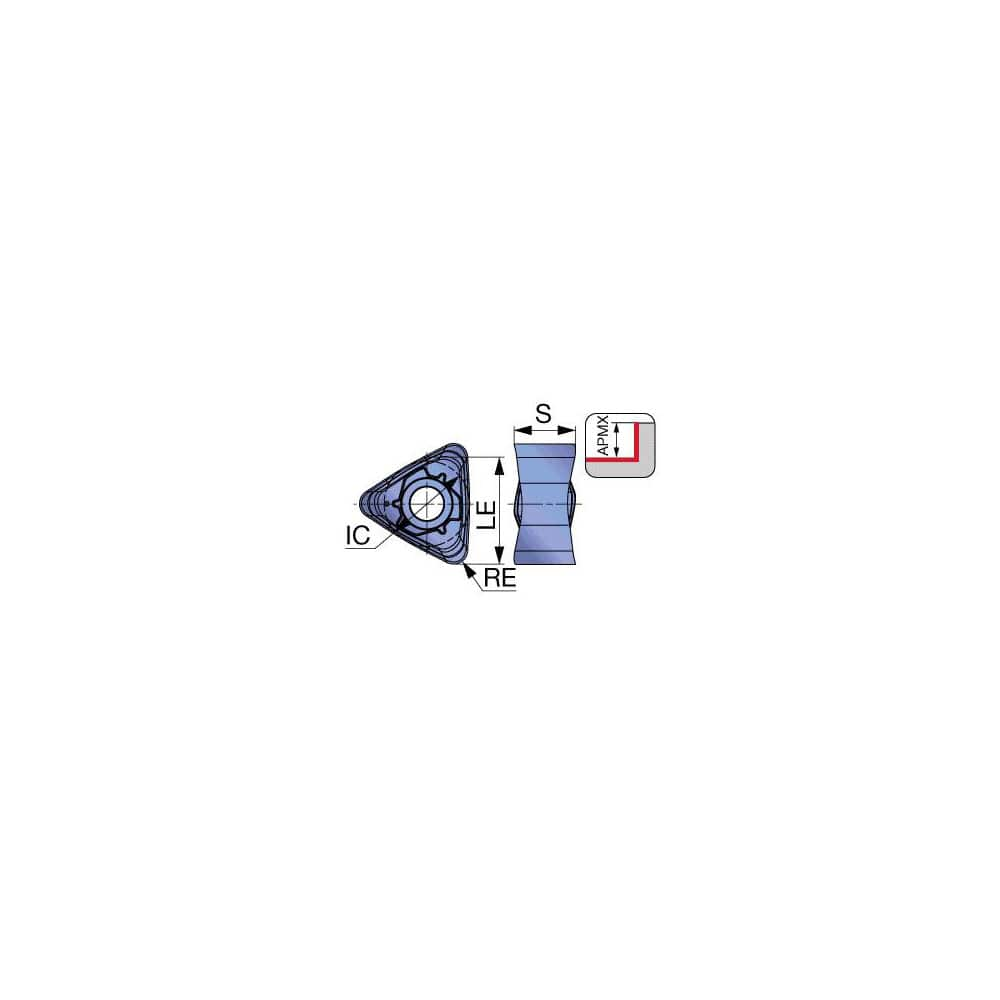 Milling Insert:  TNMU1207R20PER-MJ AH120,  AH120,  Solid Carbide N/A Finish,