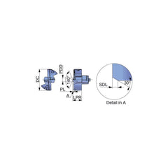 Replaceable Drill Tip:  DMF108 AH9130,  180 &deg N/A TiAlN Finish,  No