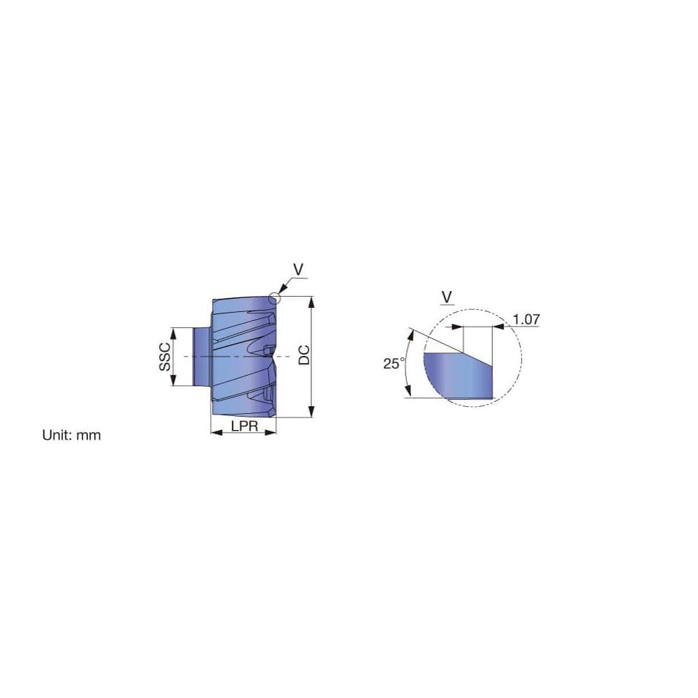 Modular Reamer Heads; Head Diameter (Inch): 17.0000; Head Diameter (mm): 17.0000; Reamer Finish/Coating: Coated; TiAlN; Flute Type: Spiral; Head Length (Decimal Inch): 10.60 mm; Hole Tolerance: h7; Spiral Direction: Left Hand; Cutting Direction: Right Han