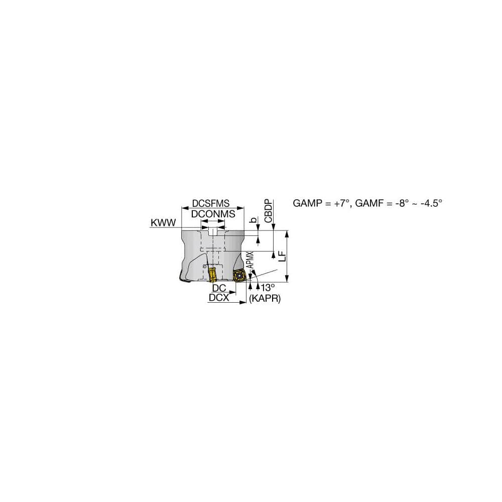 Indexable High-Feed Face Mills; Minimum Cutting Diameter: 83.80 mm; Maximum Cutting Diameter: 100.00 mm; Maximum Depth Of Cut: 2.00 mm; Arbor Hole Diameter (mm): 31.75; Compatible Insert Size Code: 1206; Maximum Ramping Angle: 0; Series: TXQ; Cutter Style