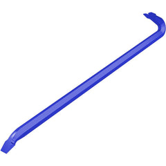 Pry Bars; Prybar Type: Crow Bar; End Angle: Straight; End Style: Chisel; Claw; Material: Steel; Bar Shape: Hex; Overall Length (Inch): 30; Color: Blue; Overall Length: 30.00