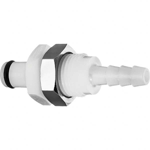 Value Collection - Plastic Quick-Disconnect Tube Couplings   Type: In-Line Hose Barb-Male Plug    Nominal Flow Size: 1/8 (Inch) - Benchmark Tooling