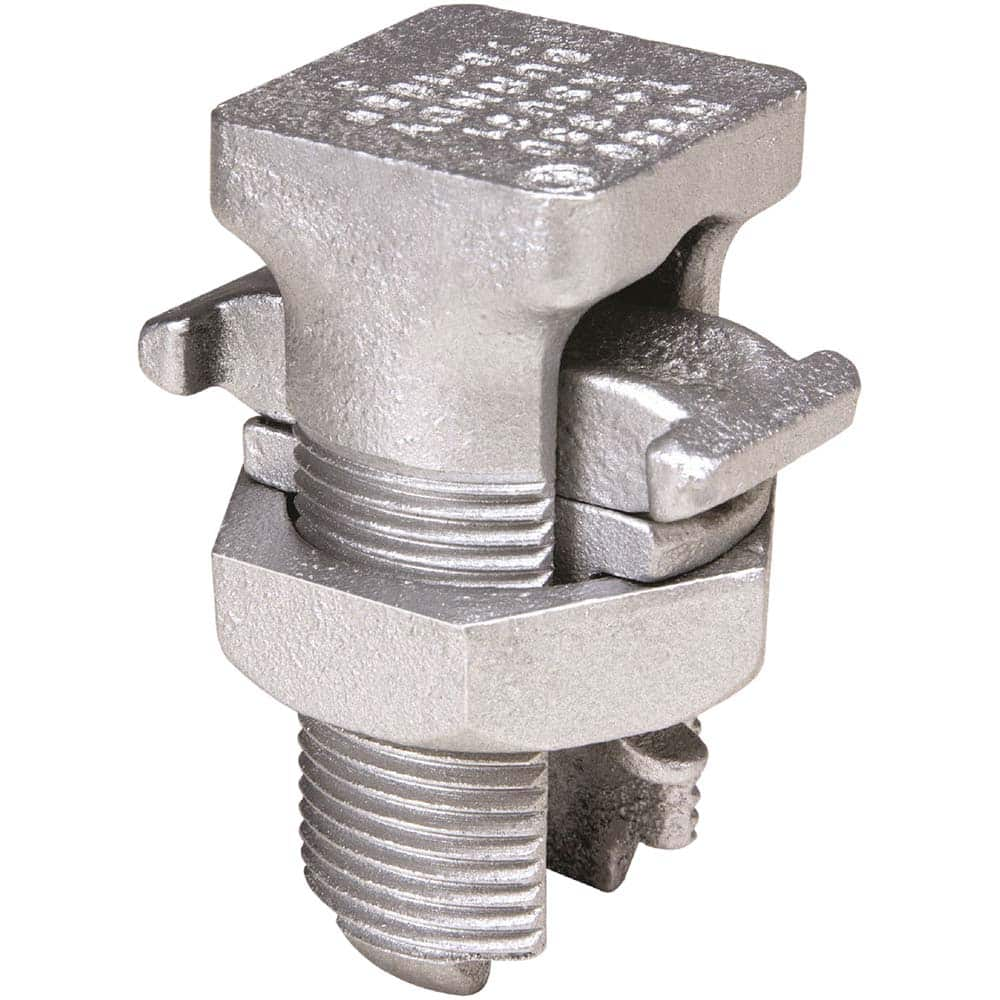 Burndy - Split Bolt Connectors; Connector Material: Copper ; Maximum Compatible Wire Size (AWG): 4/0 ; Maximum Compatible Wire Size (kcmil): 250 ; Minimum Compatible Wire Size (AWG): 1 (Strand) ; Minimum Compatible Wire Size (kcmil): 250 ; Pressure Bar M - Exact Industrial Supply