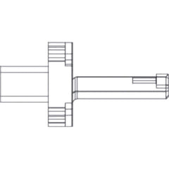 Indexable Broaching Toolholders; Nose Diameter (mm): 6.50; Overal Length (mm): 58.00; Projection Length (mm): 25.00; Shank Diameter (mm): 35.0000; Shank Length (mm): 20.000