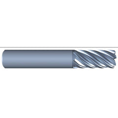 Corner Radius End Mill: 5/8″ Dia, 1-1/2″ LOC, 0.03″ Radius, 7 Flutes, Solid Carbide 3-1/2″ OAL, 5/8″ Shank Dia, Variable ° Helix, AlCrN Coated, Corner Radius End, Centercutting, Series Eliminator