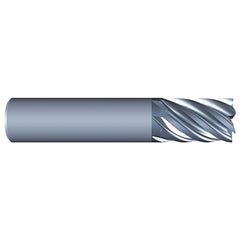 Eliminator - Square End Mills; Mill Diameter (Inch): 5/8 ; Mill Diameter (Decimal Inch): 0.6250 ; Number of Flutes: 7 ; Length of Cut (Inch): 3/4 ; Material: Solid Carbide ; Finish/Coating: AlCrN - Exact Industrial Supply