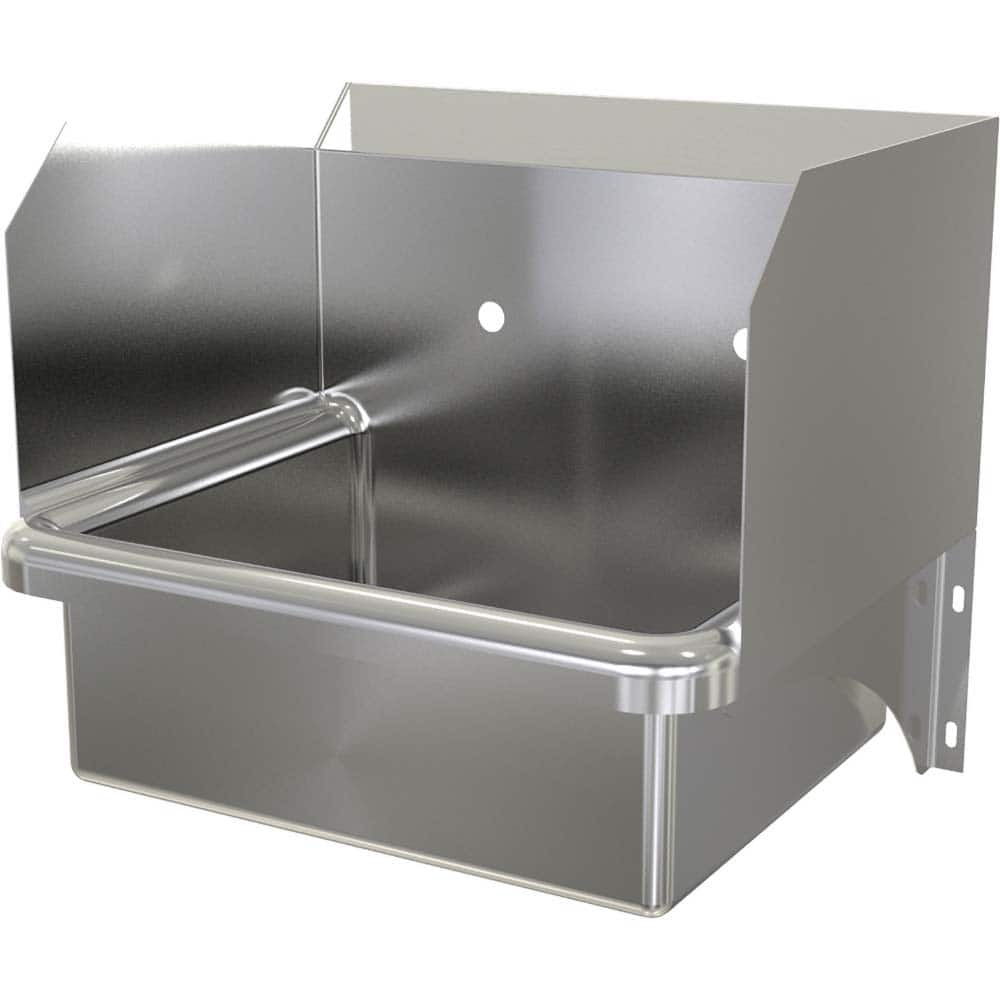 SANI-LAV - Sinks; Type: Wall Mounted Wash Sink ; Outside Length: 20 (Inch); Outside Width: 17-1/2 (Inch); Outside Height: 16-1/2 (Inch); Inside Length: 17 (Inch); Inside Width: 14 (Inch) - Exact Industrial Supply