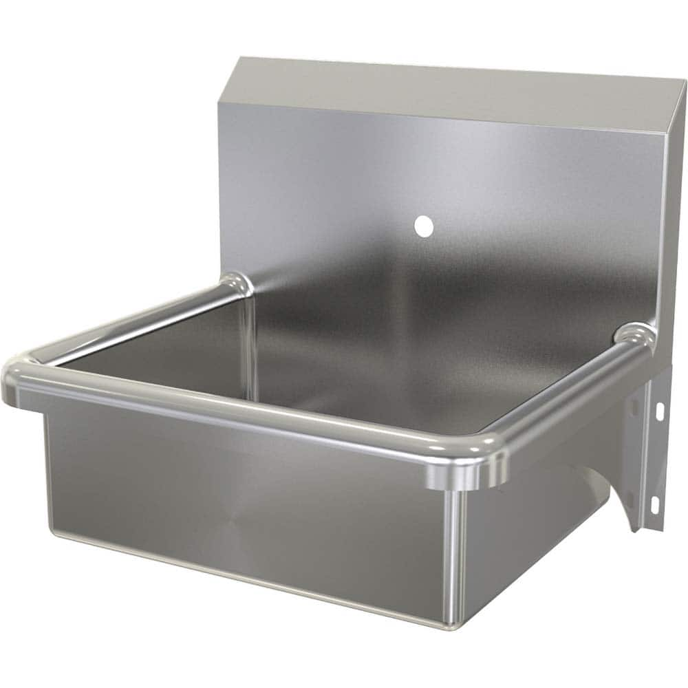 SANI-LAV - Sinks; Type: Wall Mounted Wash Sink ; Outside Length: 20 (Inch); Outside Width: 17-1/2 (Inch); Outside Height: 16-1/2 (Inch); Inside Length: 17 (Inch); Inside Width: 14 (Inch) - Exact Industrial Supply