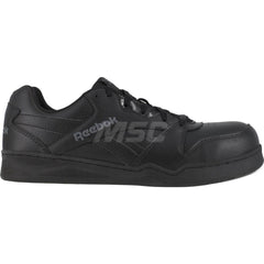 Work Boot: Leather, Composite Toe Black, Medium Width, Non-Slip Sole