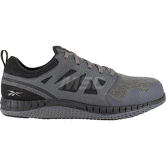 Work Boot: Size 15, Mesh, Steel Toe Gray, Medium Width, Non-Slip Sole