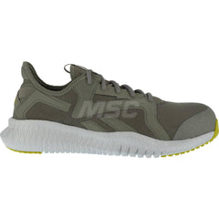 Work Boot: Size 11.5, Mesh, Composite Toe Green, Wide Width, Non-Slip Sole