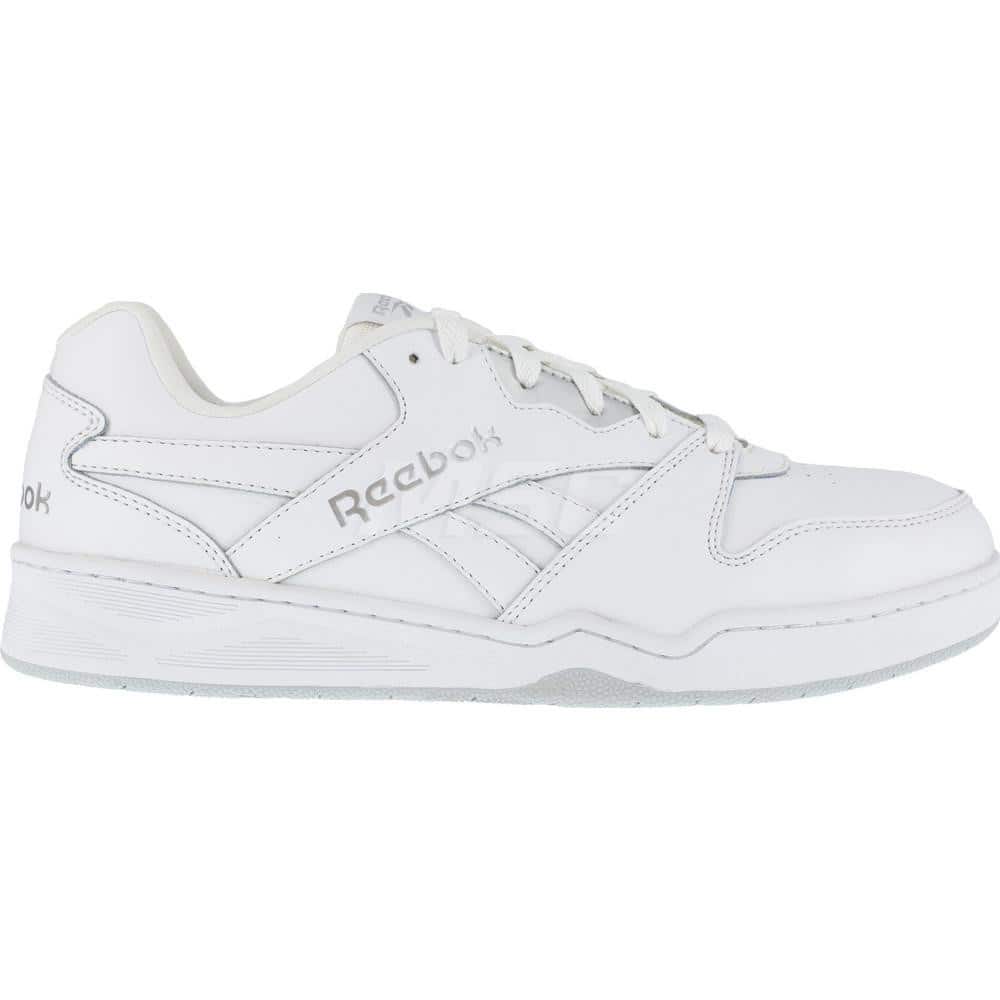 Work Boot: Size 4.5, Leather, Composite Toe White, Wide Width, Non-Slip Sole