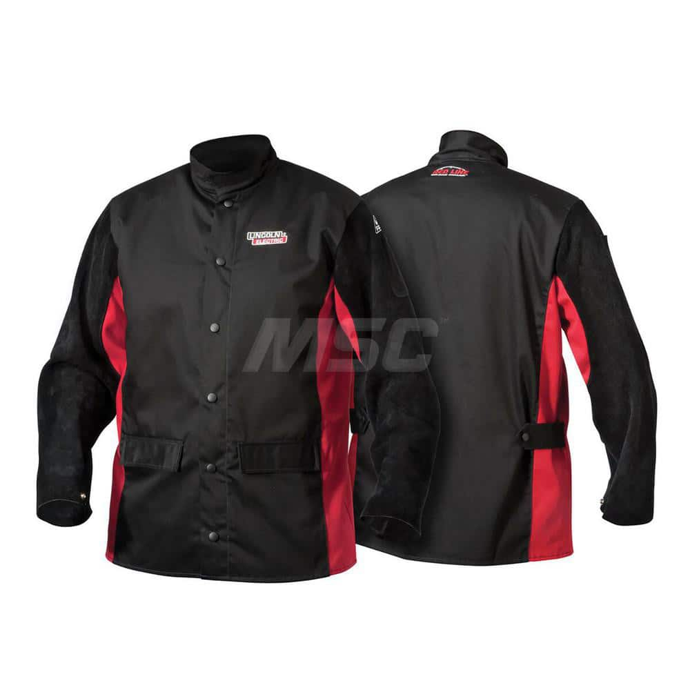 Jackets & Coats; Garment Style: Jacket; Size: X-Large; Material: Leather; Closure Type: Button; Flame Retardant: Yes; Number Of Pockets: 2.000; Flame Resistant: Yes