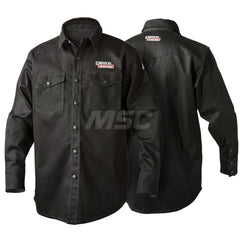 Shirts; Garment Type: General Purpose; Size: 3X-Large; Color: Black; Color: Black; Material: FR Cotton; Material: Cotton; Hazardous Protection Level: 2; Chest Size (Inch): 54-58; Sleeve Length: 40; Closure Type: Button