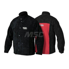 Jackets & Coats; Garment Style: Jacket; Size: X-Large; Material: Leather; Closure Type: Button; Flame Retardant: Yes; Number Of Pockets: 1.000; Flame Resistant: Yes