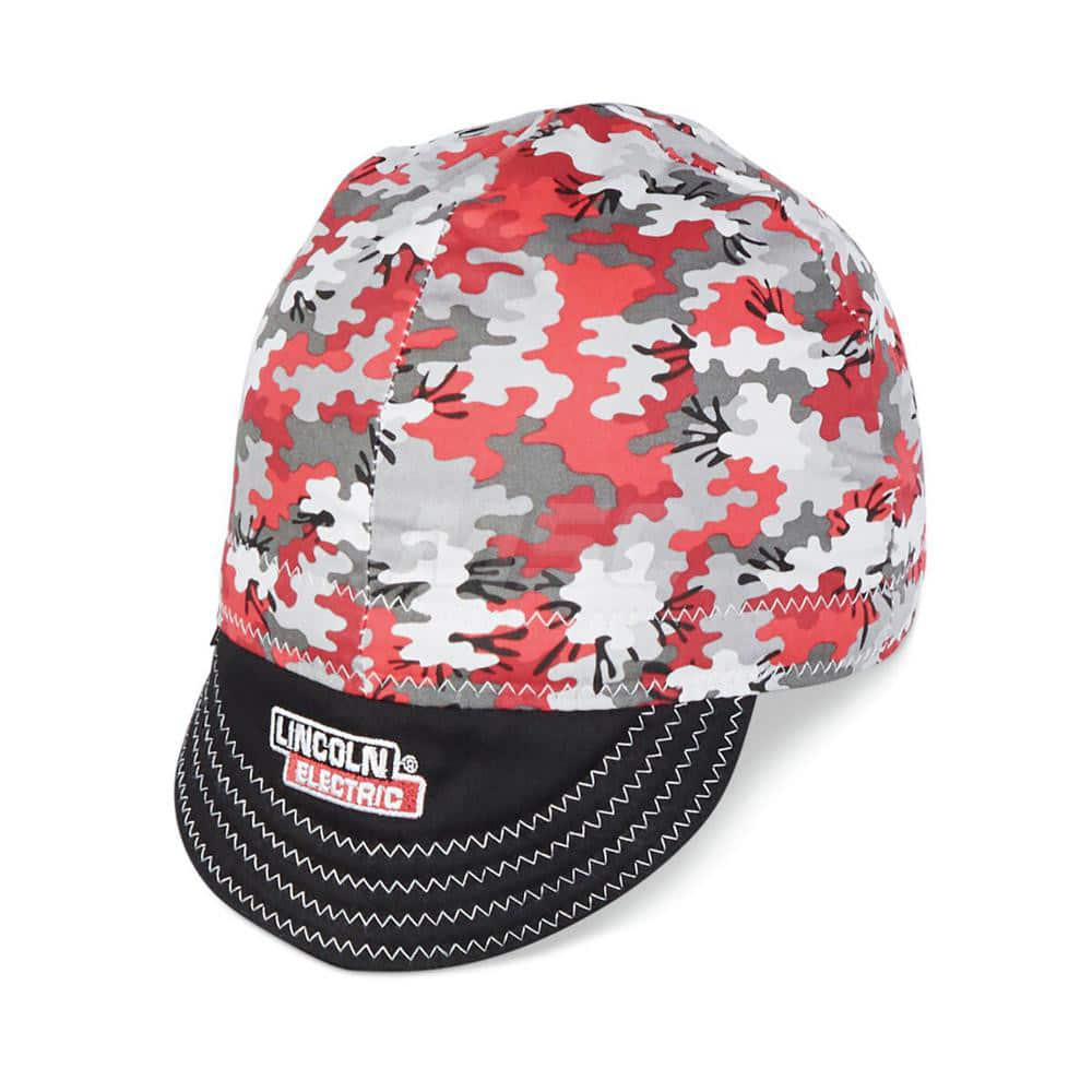 Cooling Headband: Size XL, Black, Red & Gray Camouflage, Cotton