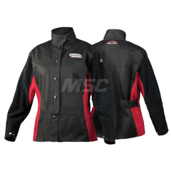 Jackets & Coats; Garment Style: Jacket; Size: X-Small; Material: Leather; Cotton; Closure Type: Button; Flame Retardant: Yes; Number Of Pockets: 2.000; Flame Resistant: Yes